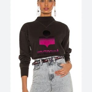 Isabel Marant Brown Fleece-Lined Sweater